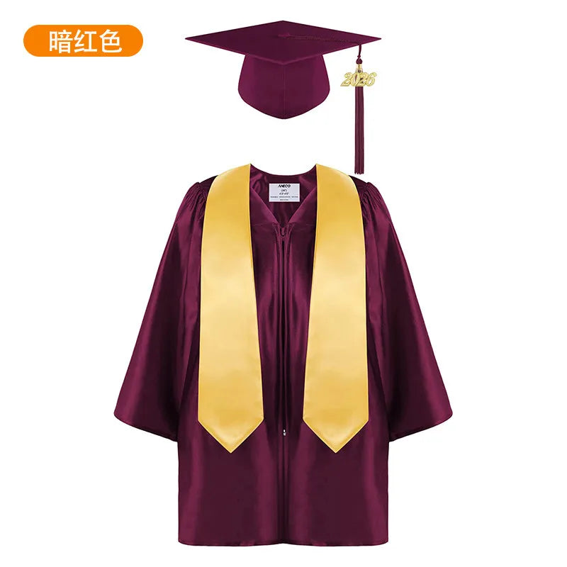 Kids Graduation Gown Cap