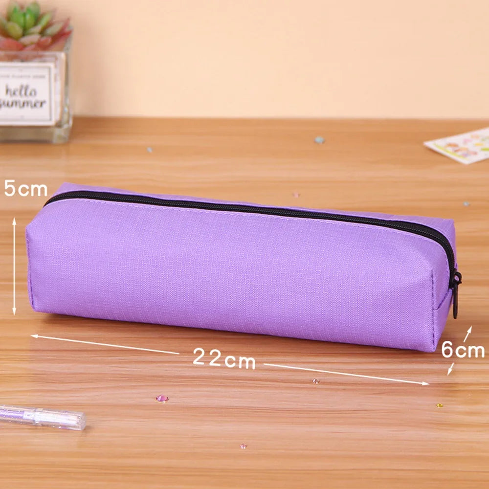 Solid Color Simple Pencil Bags