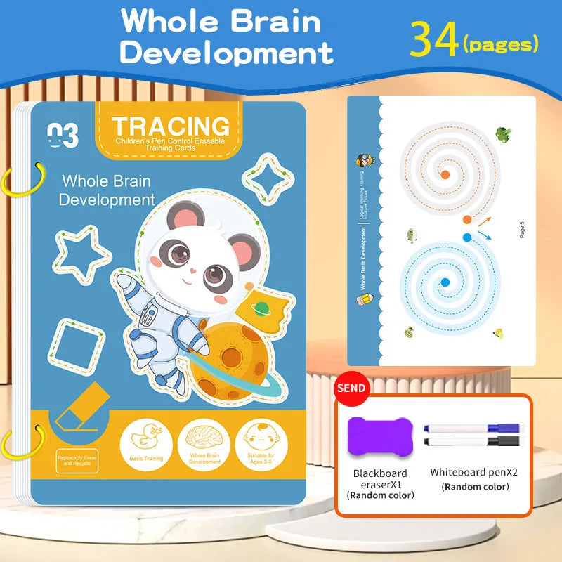 34-Page Reusable Magic Tracing Workbook