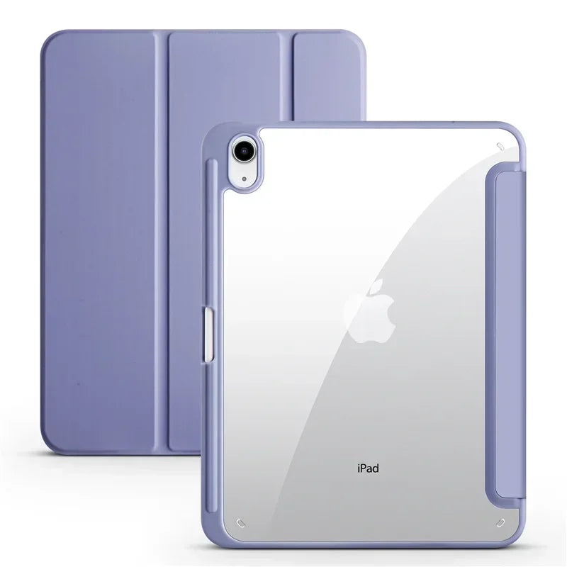 For iPad 10th Gen Case with Pen Holder Trifold