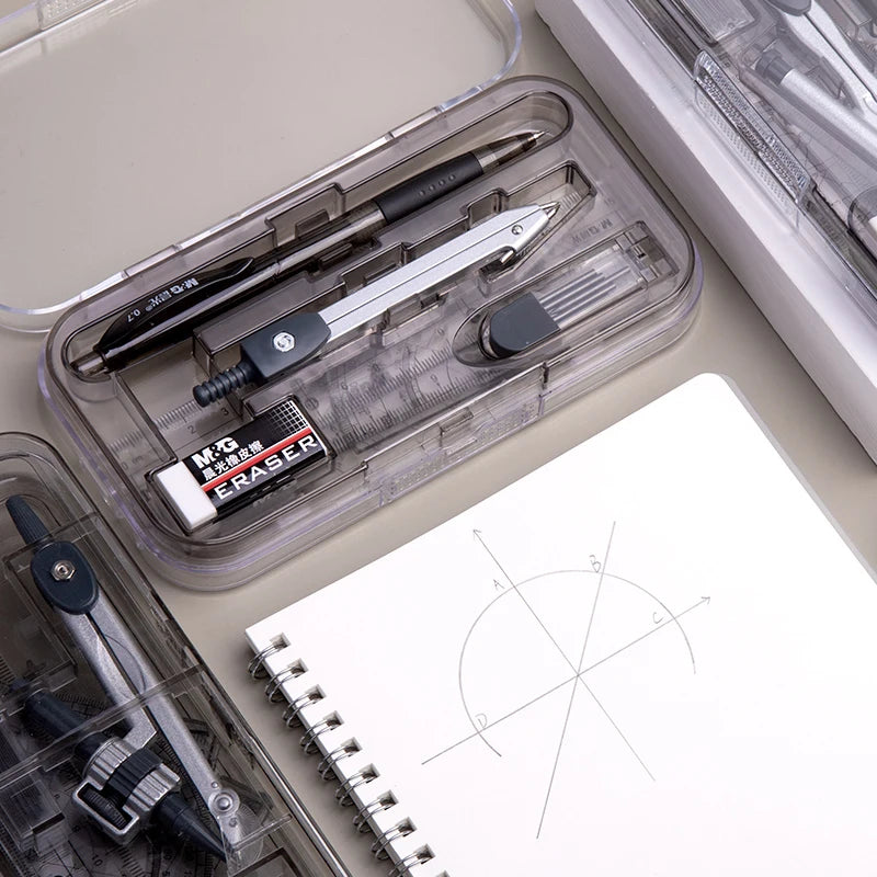 8 Pcs/Set Compass Ruler Set