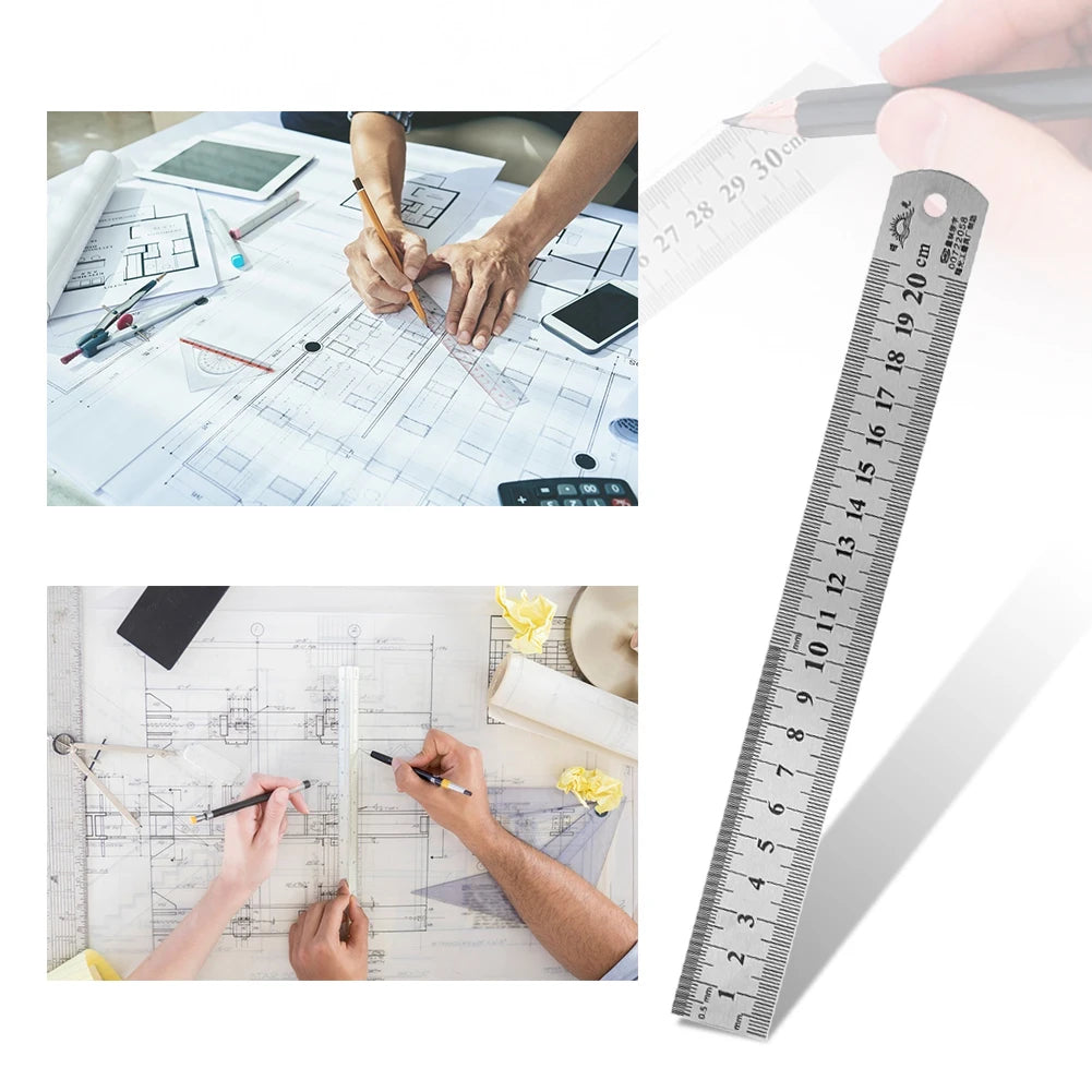Metal Scale Stainless Steel Straight Ruler