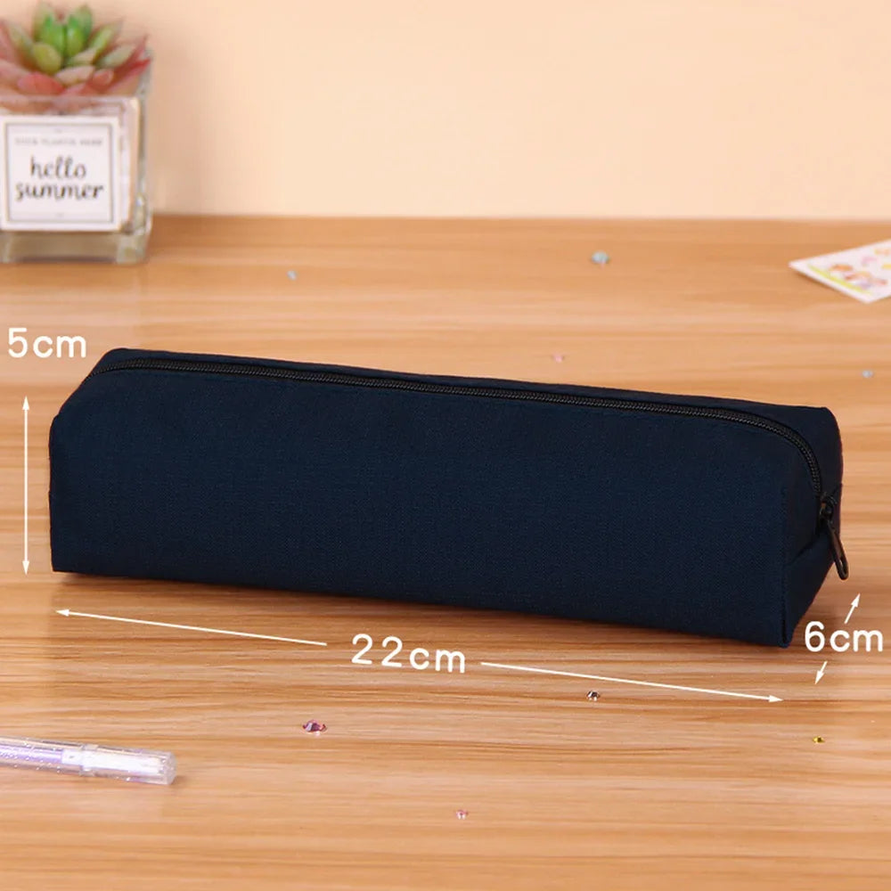Solid Color Simple Pencil Bags