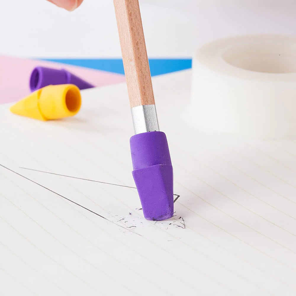 Assorted Colors Painting Pencil Top Erasers