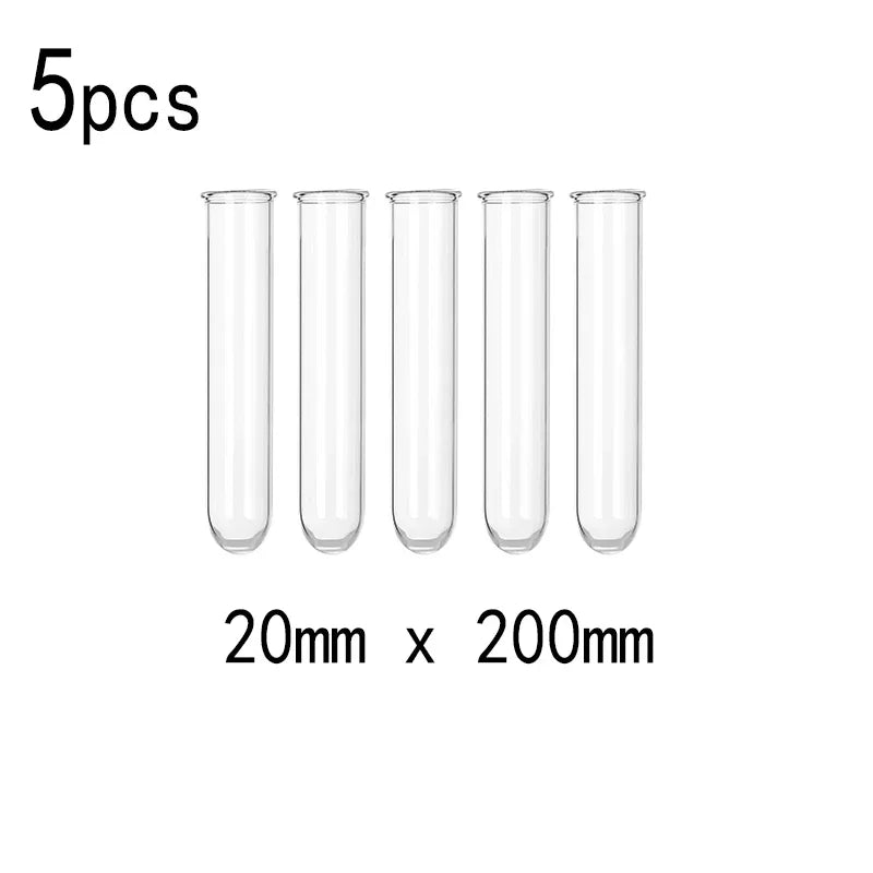 5pcs Borosilicate Glass Test Tubes
