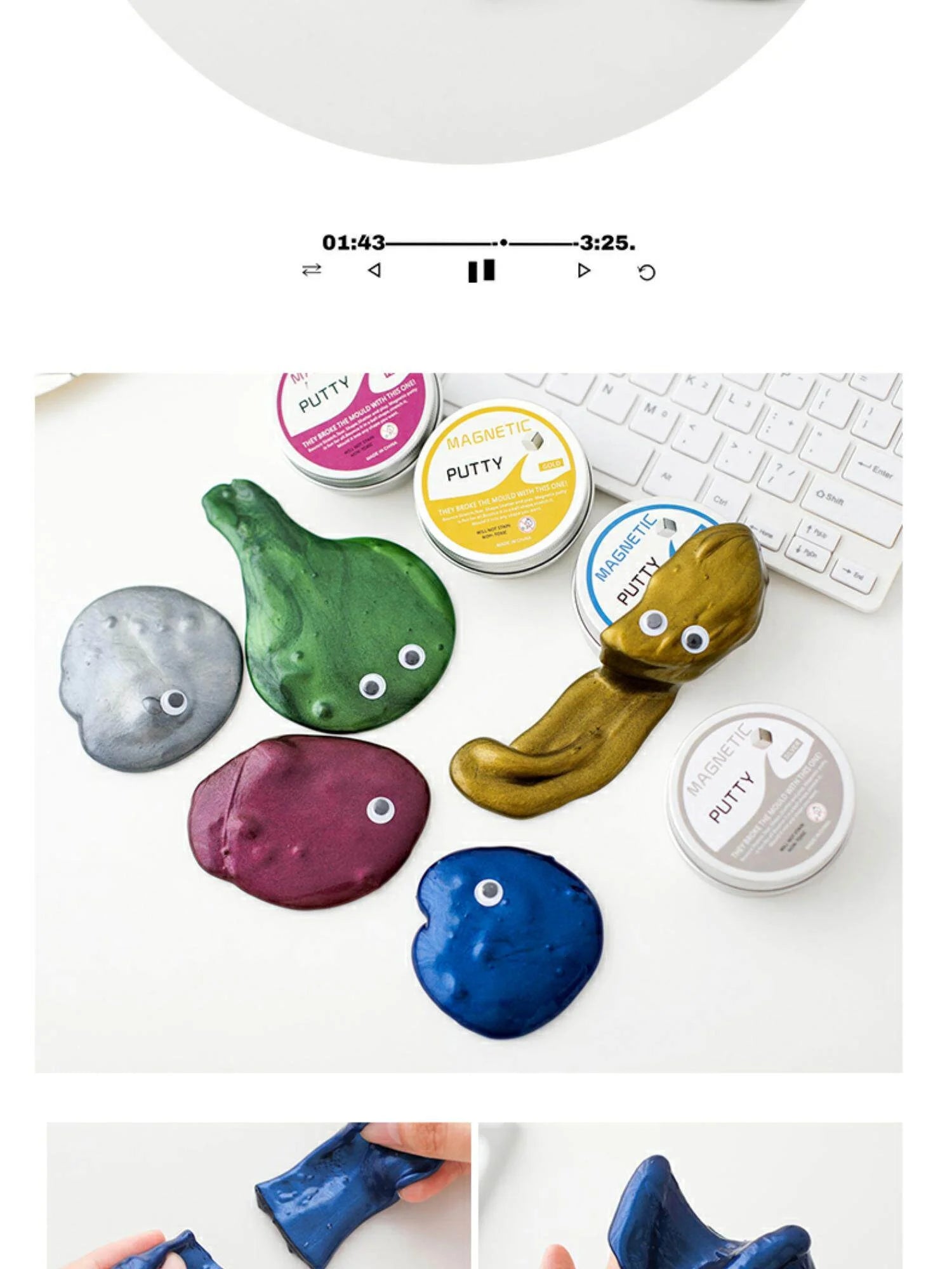 Magnetic Putty Slime Gravity Defying Magnet