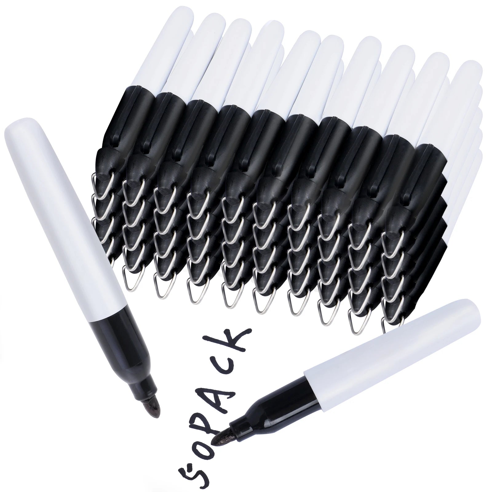 50 Pcs Mini Permanent Markers with Cap