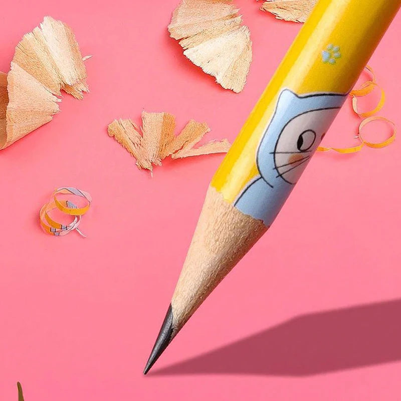 Cartoon HB Pencils With Cute Eraser Tops