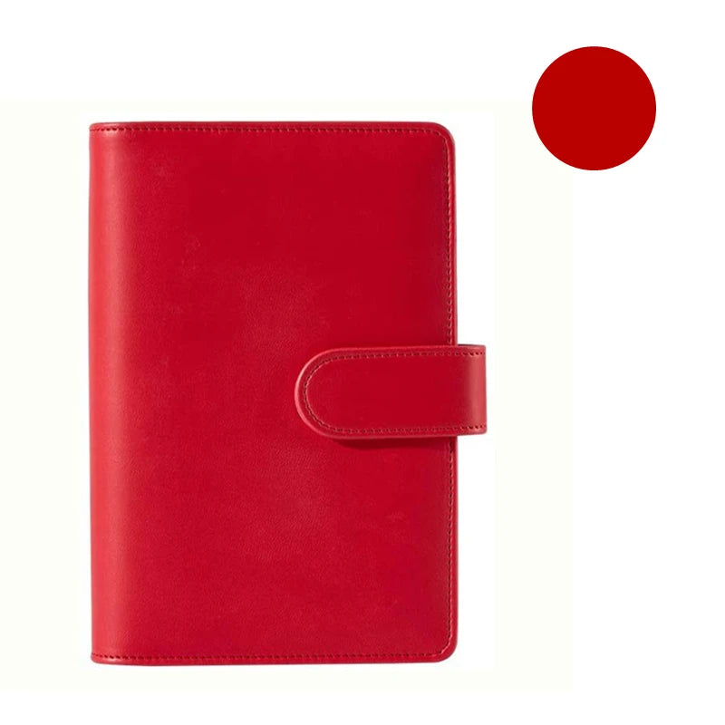 Macaroon Color A6/A5 PU Leather DIY Binder Notebook Cover
