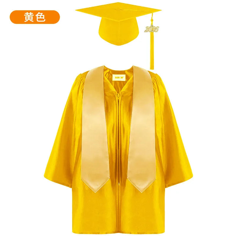Kids Graduation Gown Cap