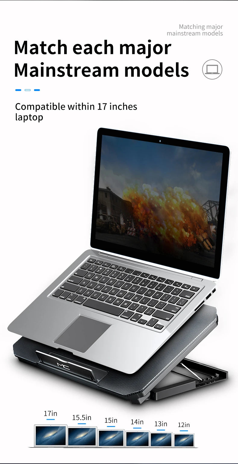 Q100 17inch Gaming Laptop Cooler Fan