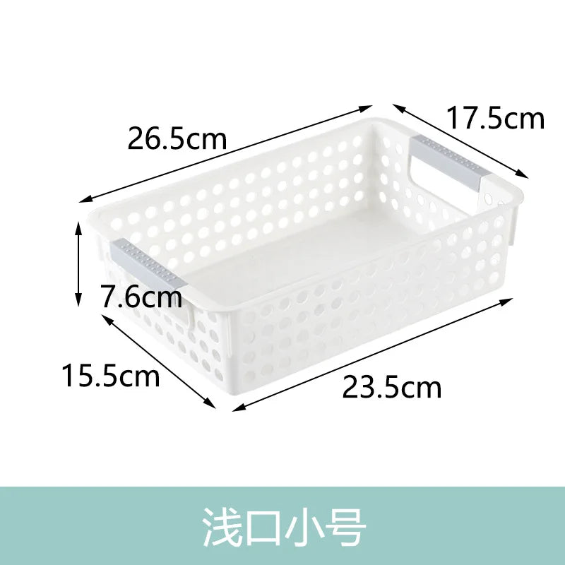Large Hollow out round Hole Plastic Storage Basket