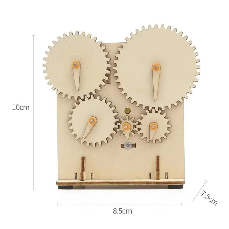 STEM Wooden Mechanical Gear DIY 3D Puzzle
