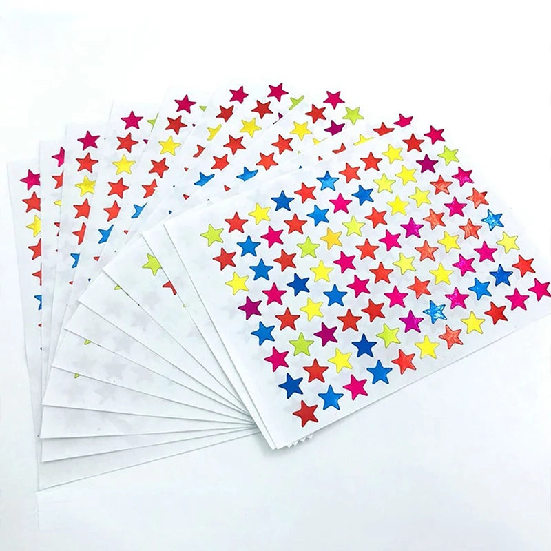 Children's Gold-Plated Award Glitter Stickers