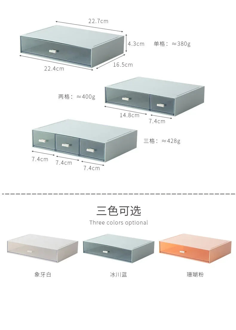 Stackable Storage Drawers Desktop Storage Boxes