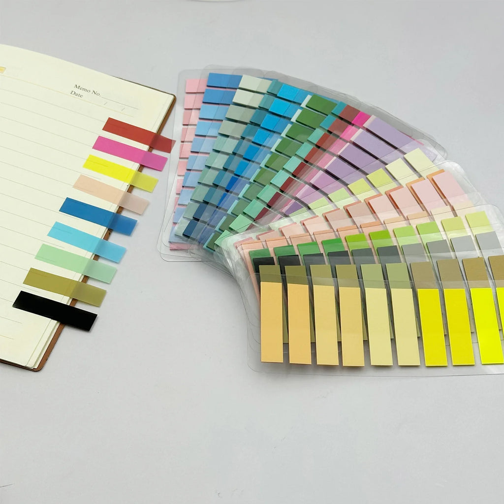 200Pcs Color Stickers Transparent Index Tabs