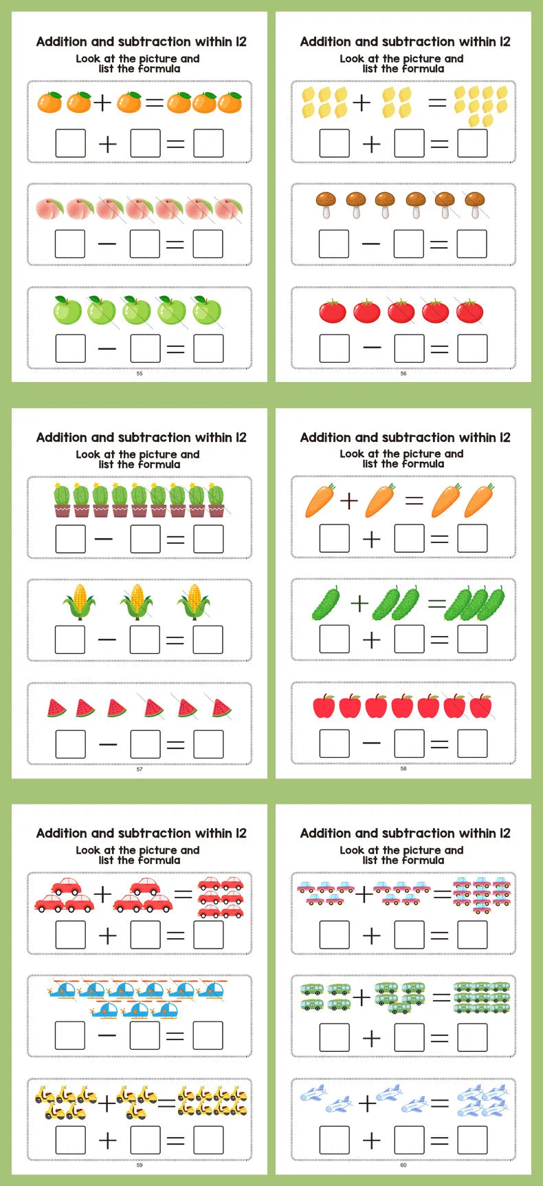 Interactive Preschool Math Workbook