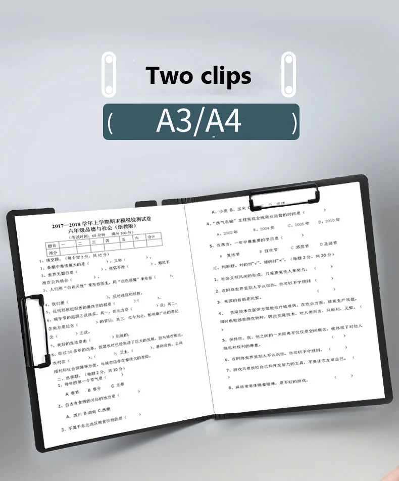 Double Clip Heavy Duty Pocket Folder with Writing Pad