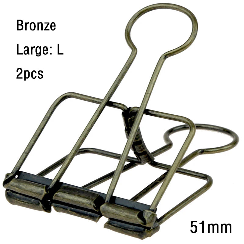 2-10 Pcs Binder Clips Page Holders