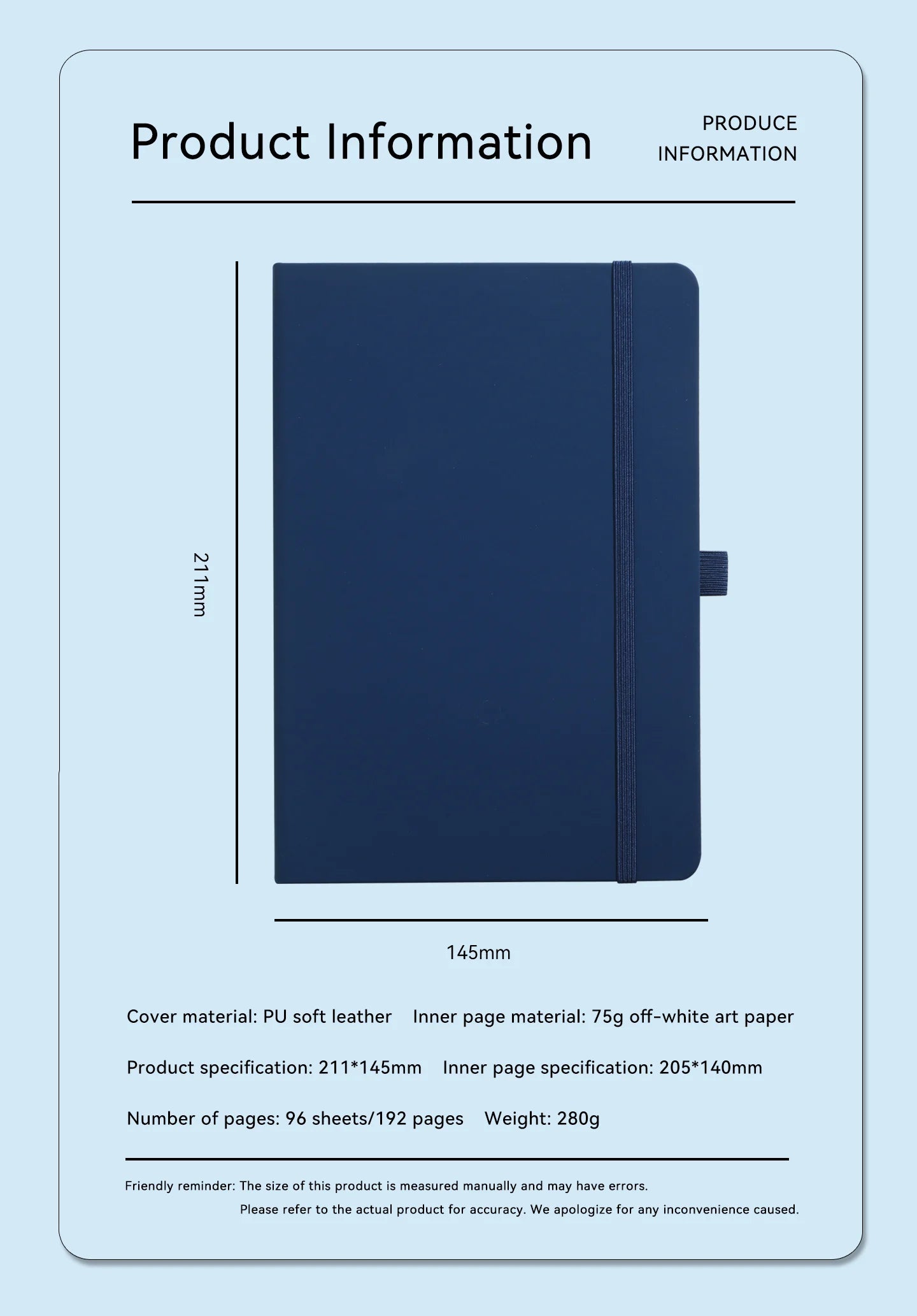 A5 Lined Notebook Journal