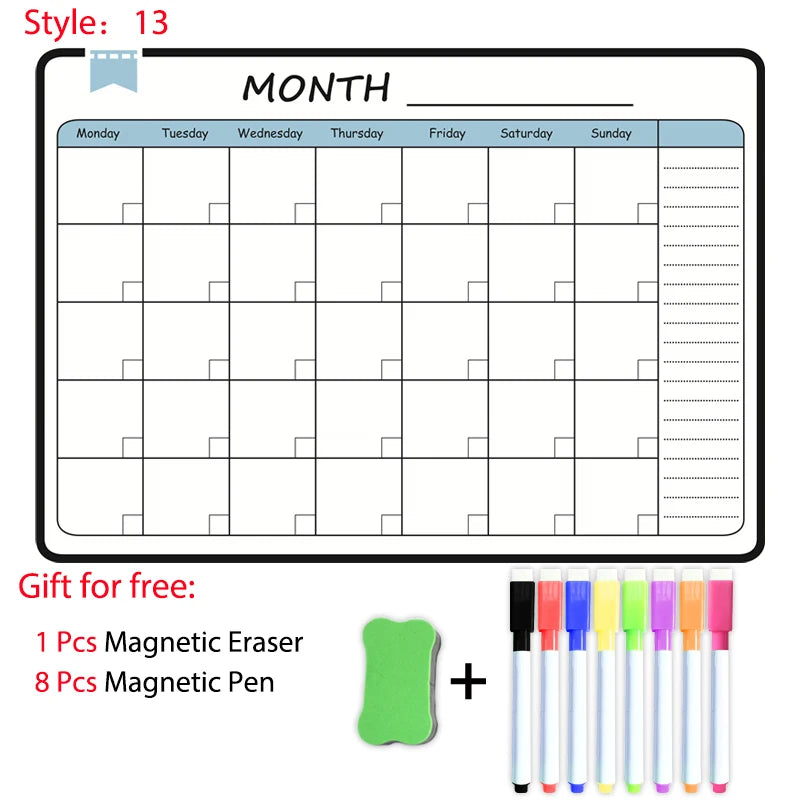 A3 Size Magnetic Monthly Planner