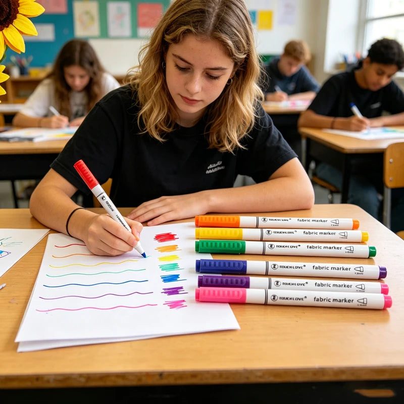 8 Colors Fabric Paint Markers