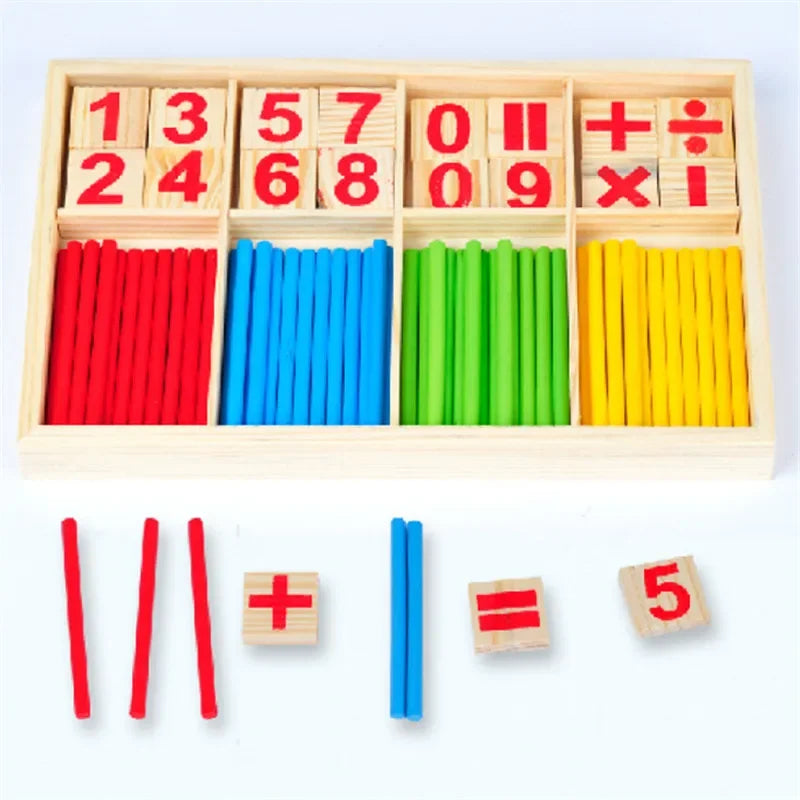 Children Learning Math Wooden Educational Toys