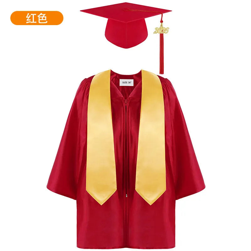 Kids Graduation Gown Cap