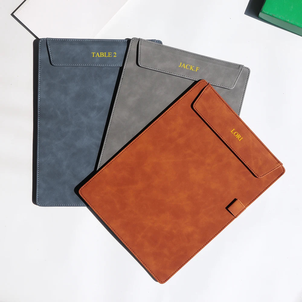 Business Leather A4 Paper File Folder Clipboard