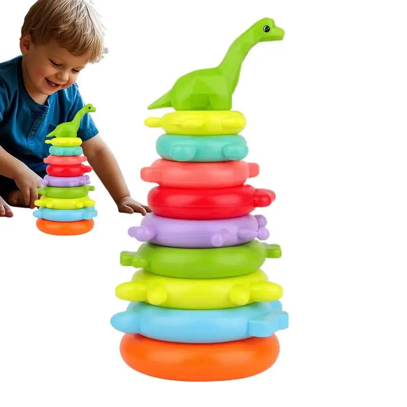 Rainbow Balance Stacking Ring Game