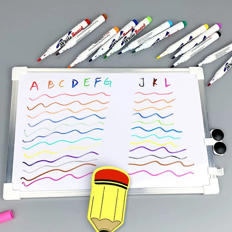12 Colors Whiteboard Markers