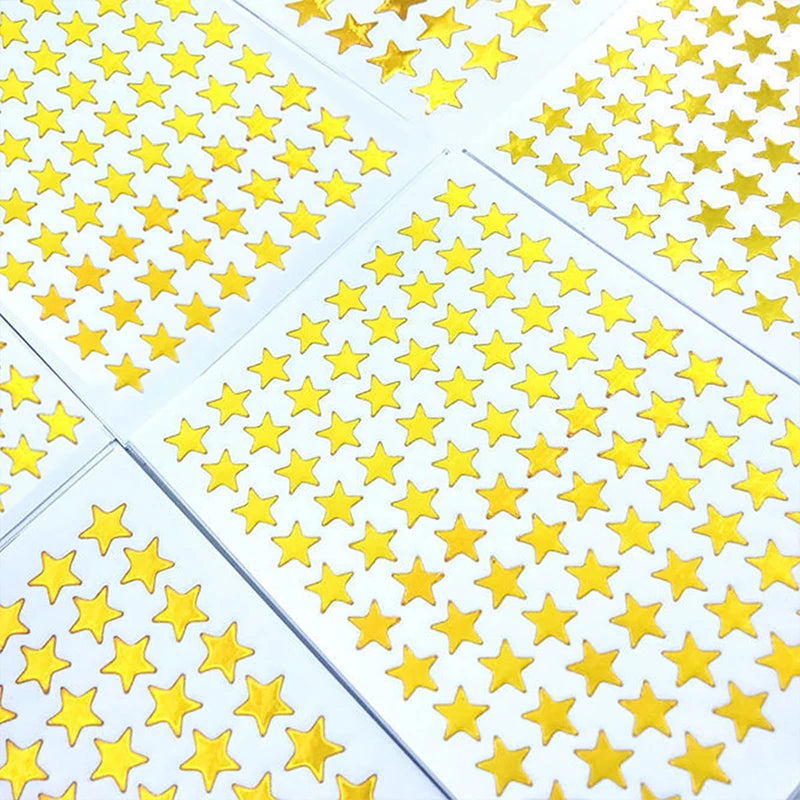 Children's Gold-Plated Award Glitter Stickers