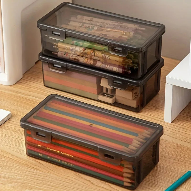 Transparent Black Storage Box Large