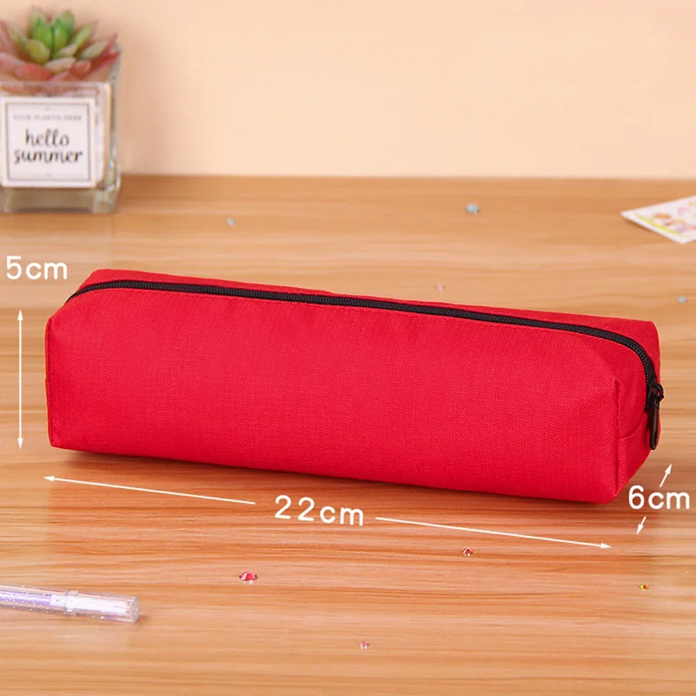 Solid Color Simple Pencil Bags