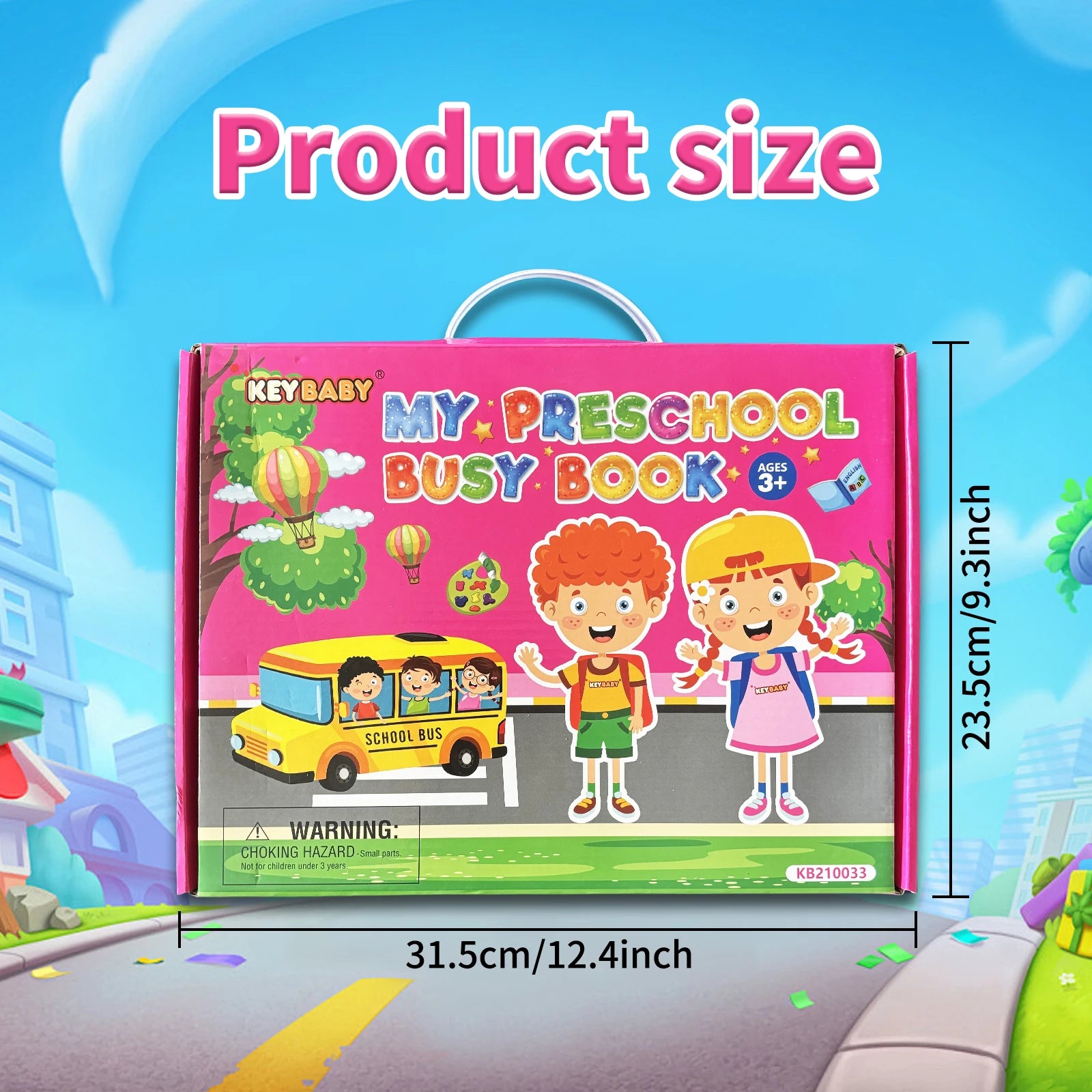 Preschool Busy Book With Velcro Matching Activities