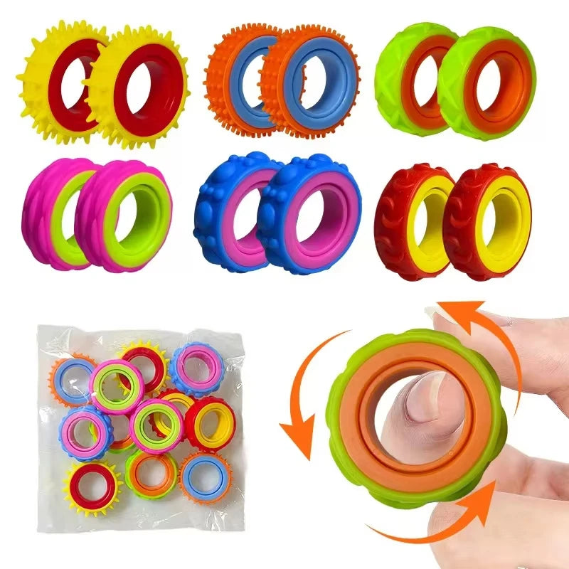 Rotating Fidget Ring Sensory Finger Spinners