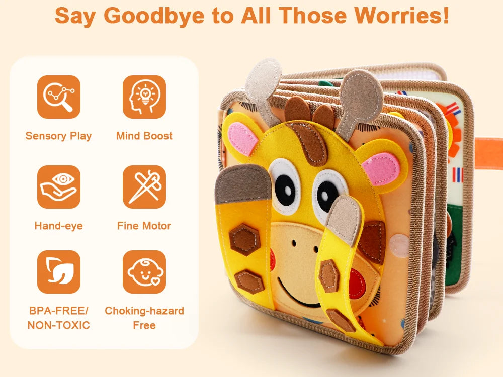 Giraffe Busy Book Preschool Learning