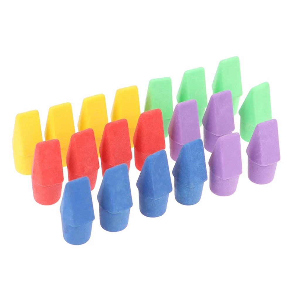 Assorted Colors Painting Pencil Top Erasers