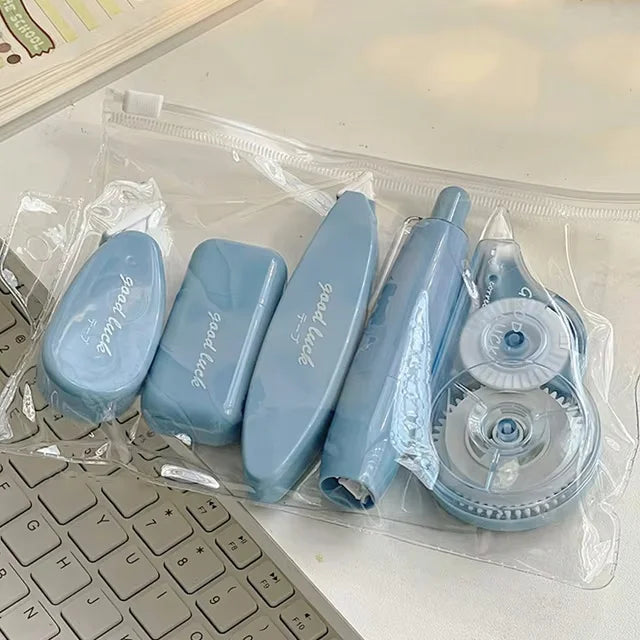 5pcs/set Macaron Color Portable Correction Tape