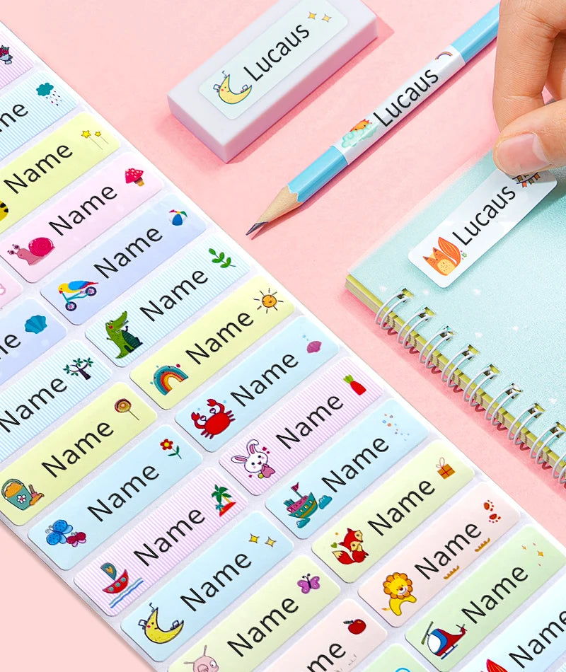 Customized Eco-Friendly Waterproof Name Stickers