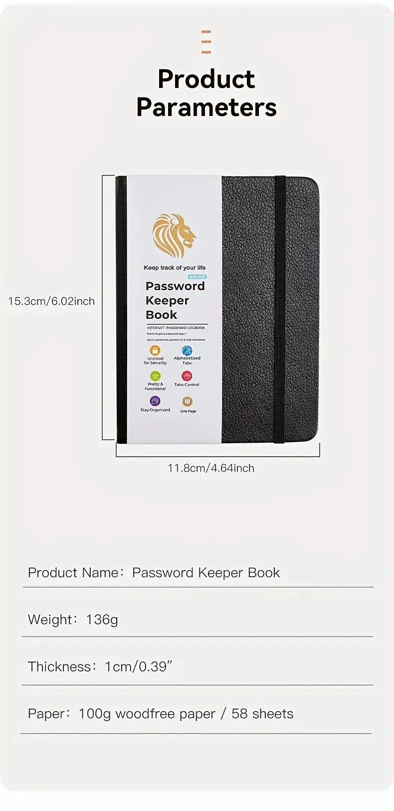 Password Keeper Book With Alphabetical Tabs