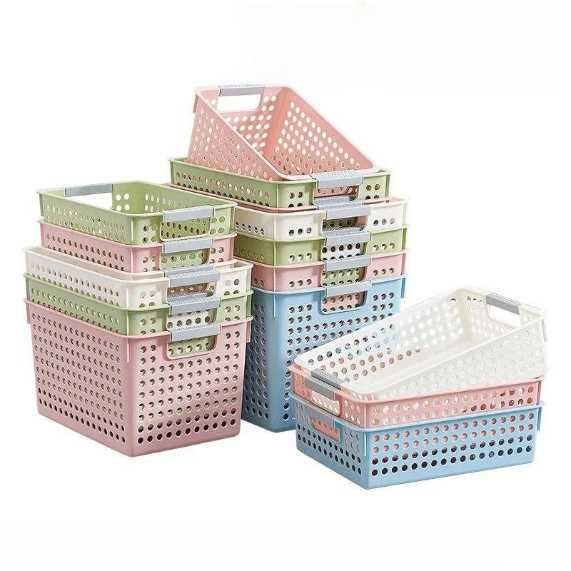 Large Hollow out round Hole Plastic Storage Basket
