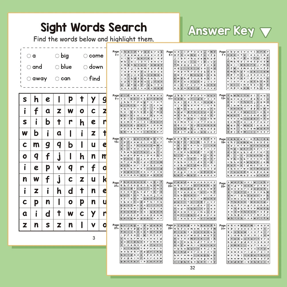 Sight Words English Workbook