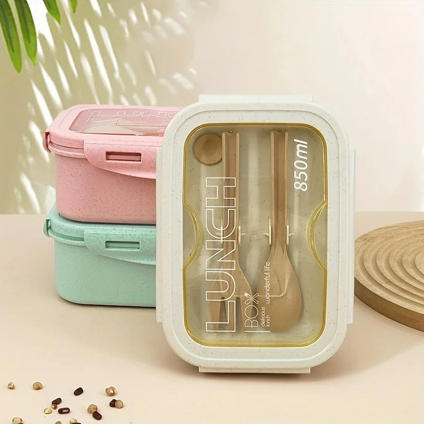 1pc Wheat Straw Lunch Box