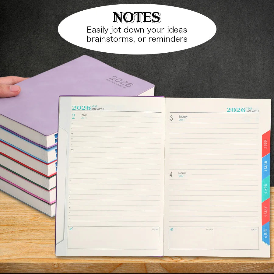 365-Day 2026 Portable A5 Pocket Planner