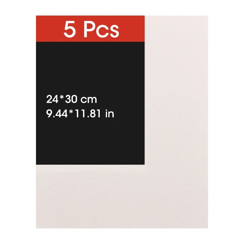 5pcs Canvas Board For Painting Cotton