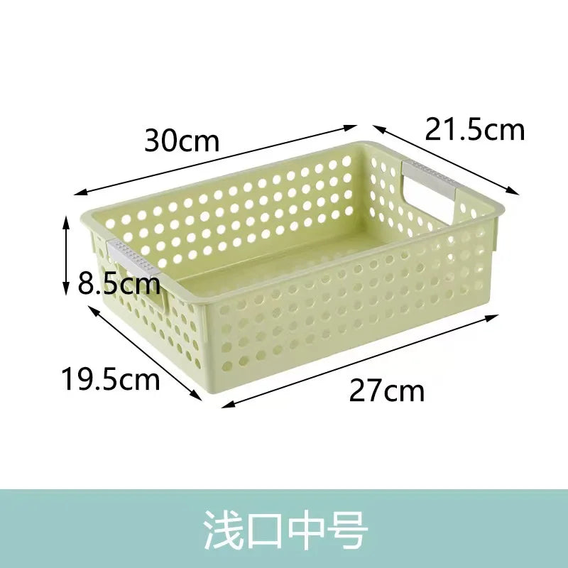 Large Hollow out round Hole Plastic Storage Basket