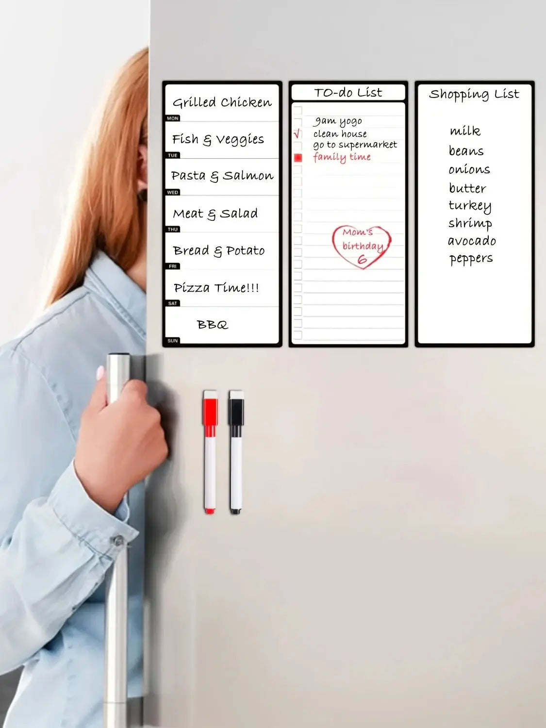 Magnetic Dry Erase Board Set