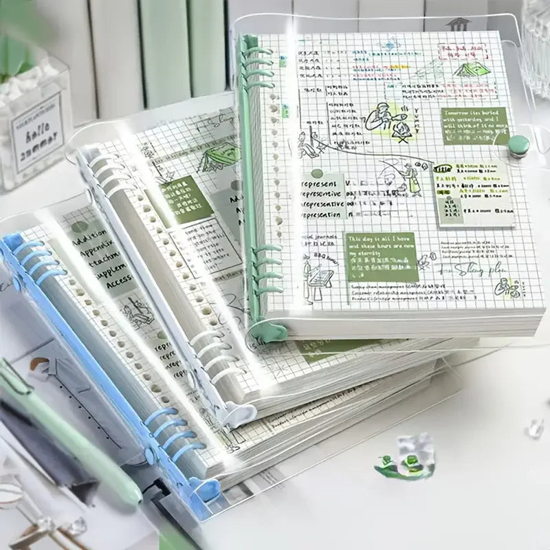 240 Pages A5 Transparent Checkered Notebook