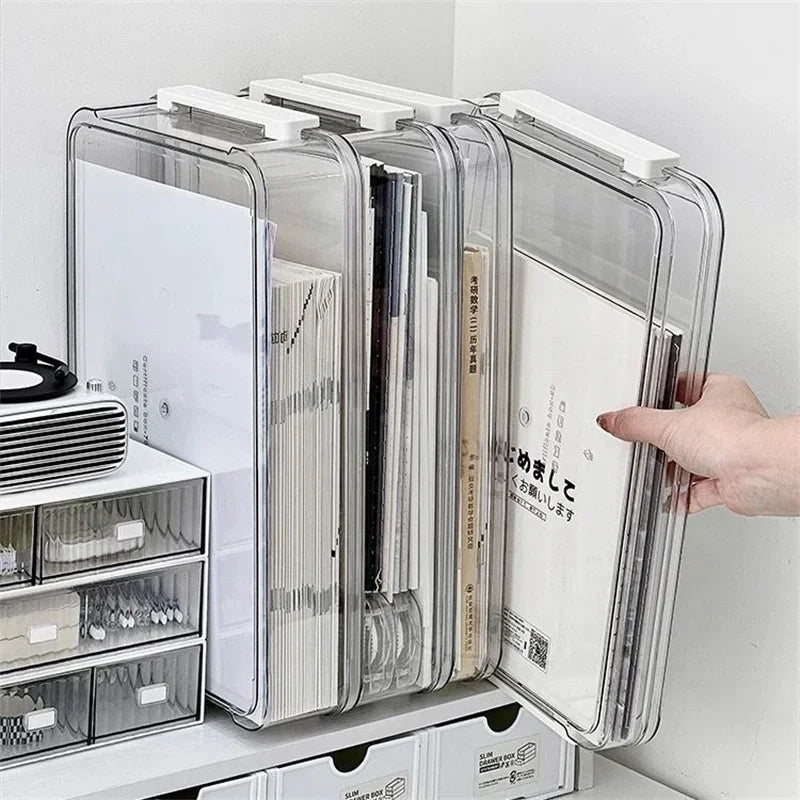 Acrylic Transparent Desktop Paper Storage Box